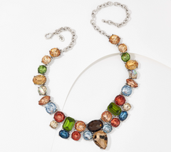 Joan Rivers Colorful Neutral Crystal Elegance Statement Necklace