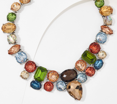 Joan Rivers Colorful Neutral Crystal Elegance Statement Necklace
