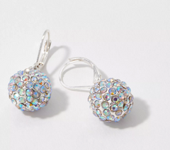 Kirks Folly Endless Sparkle Fireball Earrings, Silver Tone, Metal Alloy, Size 1"