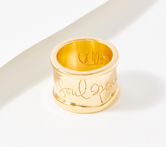 Shawn's "Hear My Soul Speak" Gold-Over Sterling Silver Ring Size 8
