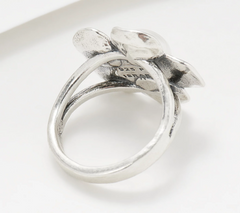 Or Paz Sterling Silver Flower Ring, Size 5