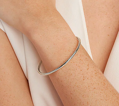 Sterling Silver High Polished Flexi-Bangle