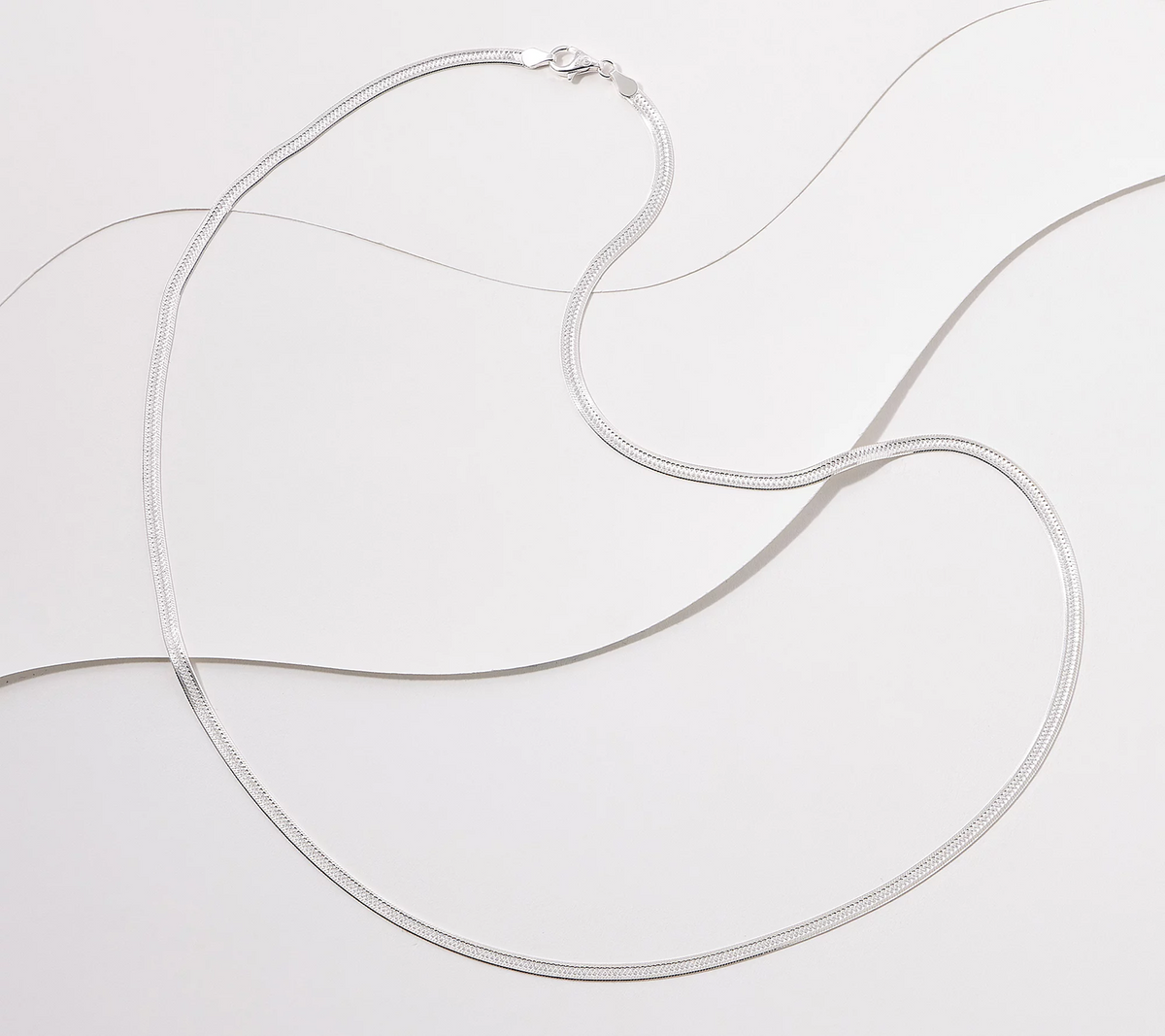 UltraFine 950 Silver Reversible Necklace, 24"