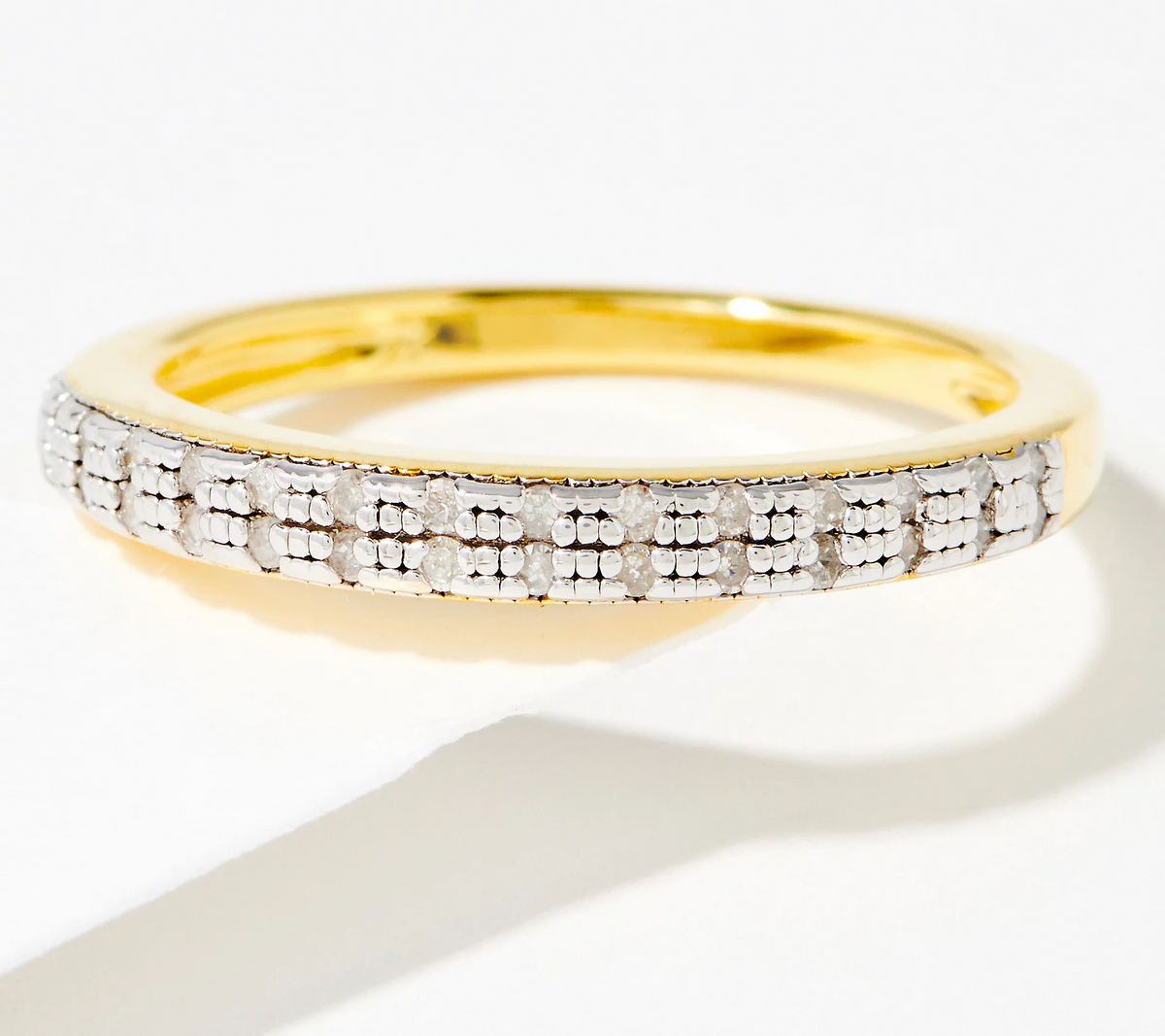 Accents by Affinity Diamond Round Band Ring Size 5 Sterling Silver