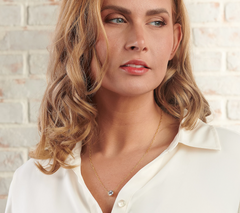 Diamonique Bezel Set Solitaire Rosegold-plated Sterling Silver Necklace