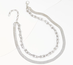 Collar ajustable de múltiples cadenas de Susan Graver