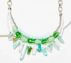 Susan Graver Jade Multi-Strand Beaded Statement Necklace