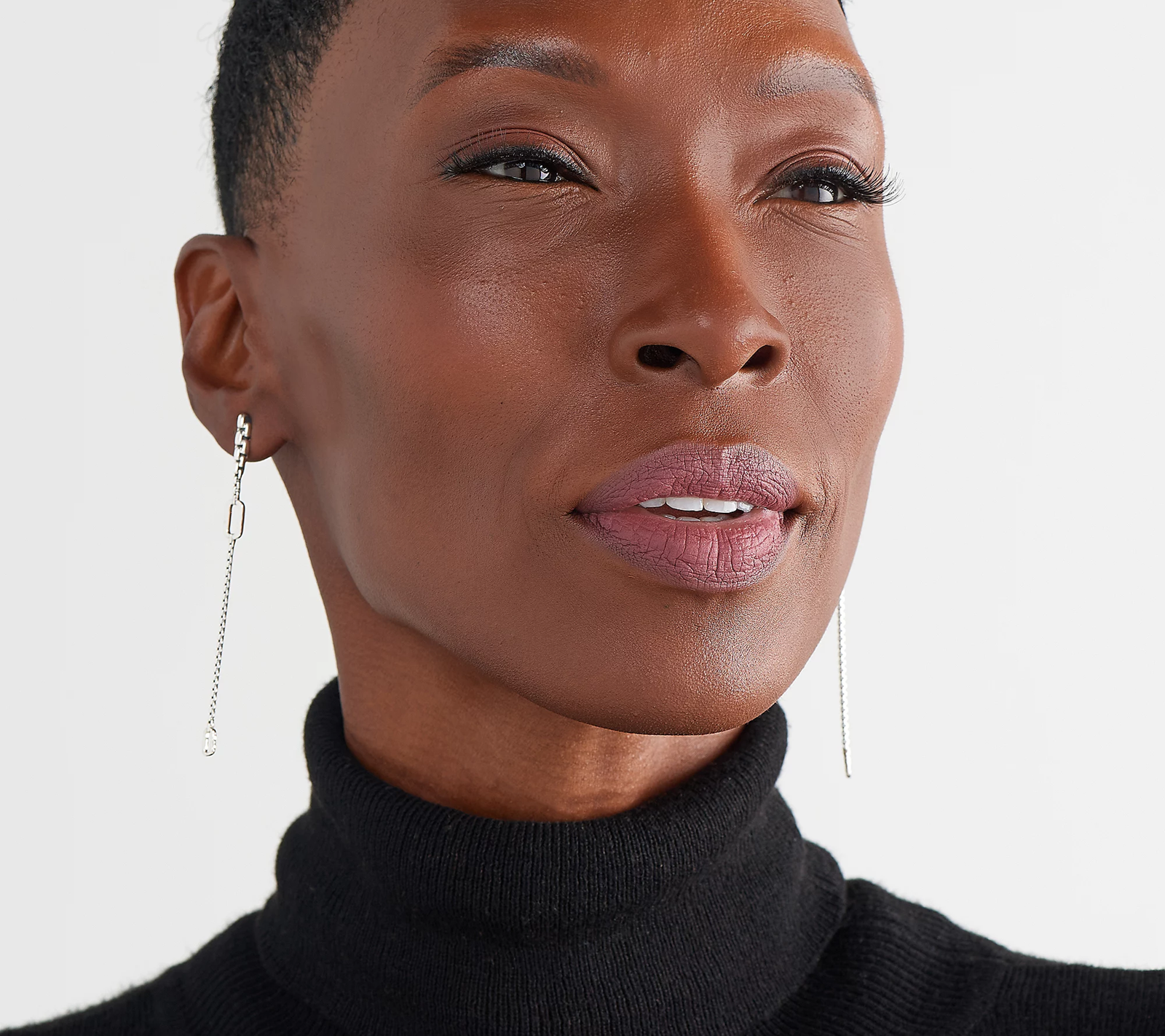 JAI Sterling Silver Paperclip Convertible Earrings