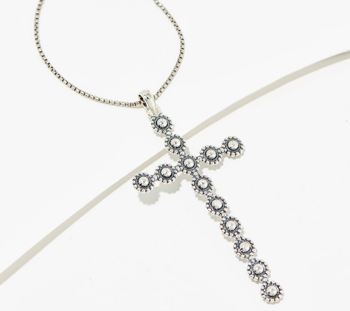 Or Paz Sterling Silver Cross Pendant Necklace