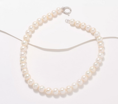 Honora Sterling Silver White Cultured Pearl Necklace 18"