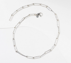 Or Paz Sterling Silver Solid 20" Paperclip Link Necklace