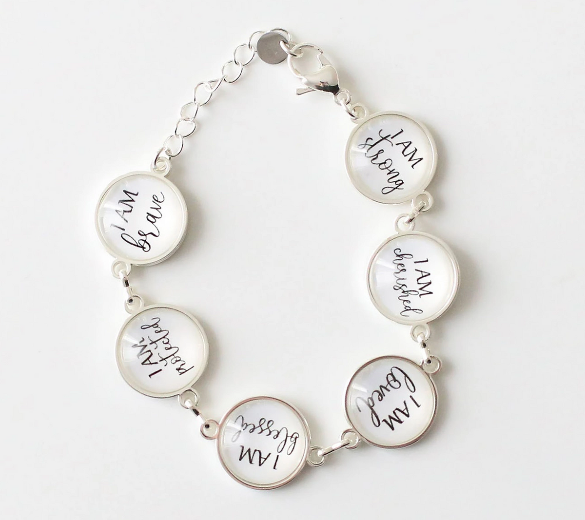 The Vintage Sparrow "I AM" Positive Affirmations Bracelet