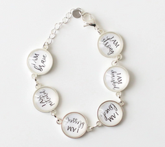 The Vintage Sparrow "I AM" Positive Affirmations Bracelet