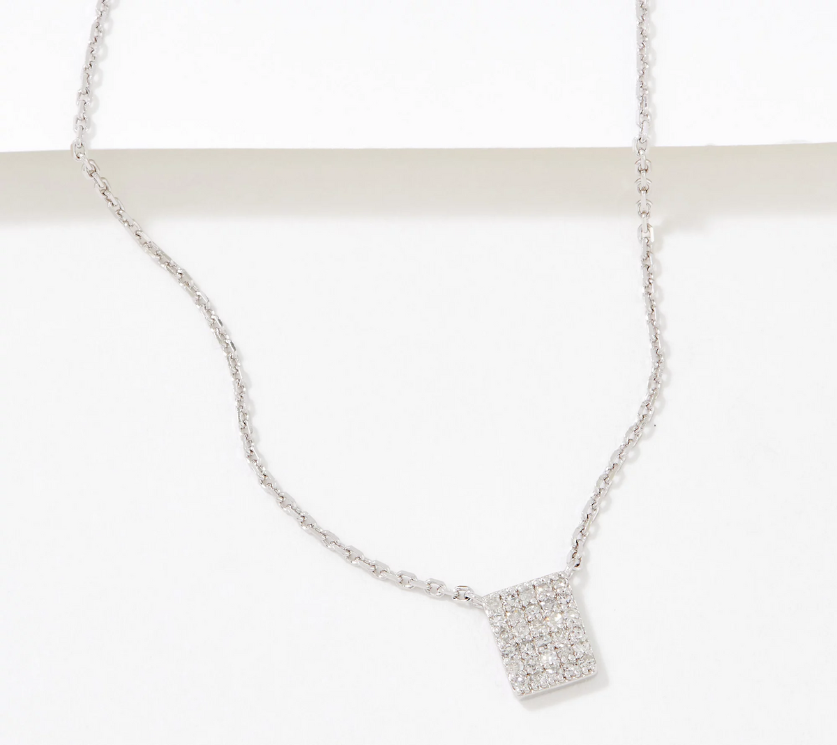 Accents by Affinity Sterling Silver Cushion Pendant Necklace