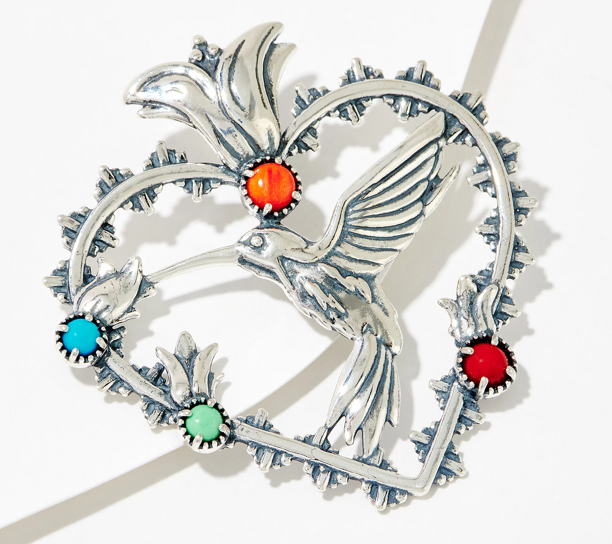 Fritz Casuse Sterling Hummingbird Gemstone Enhancer