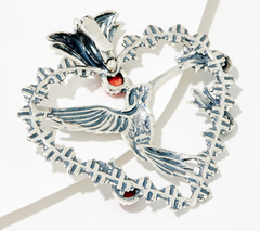 Fritz Casuse Sterling Hummingbird Gemstone Enhancer
