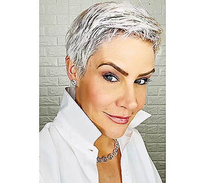 Joan Rivers Set of 2 Silvertone w/ Clr&Vit  CZ Love Knot Stud Brass Earrings