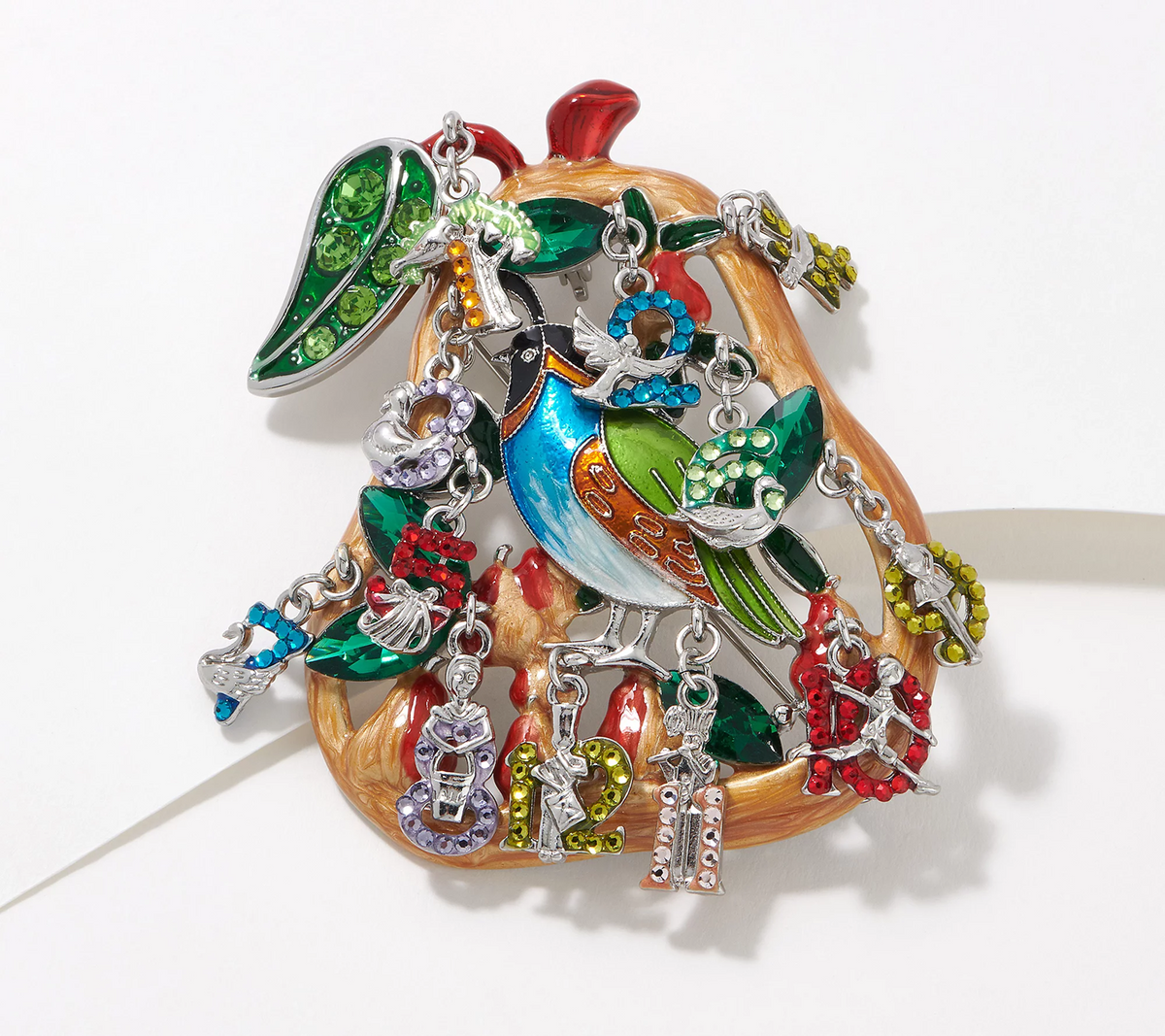 Kirks Folly 12 Days of Christmas Pear Tree Pin Ornament