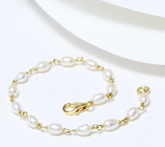 Honora Sterling Silver Cultured Pearl Bracelet, 6-1/2"