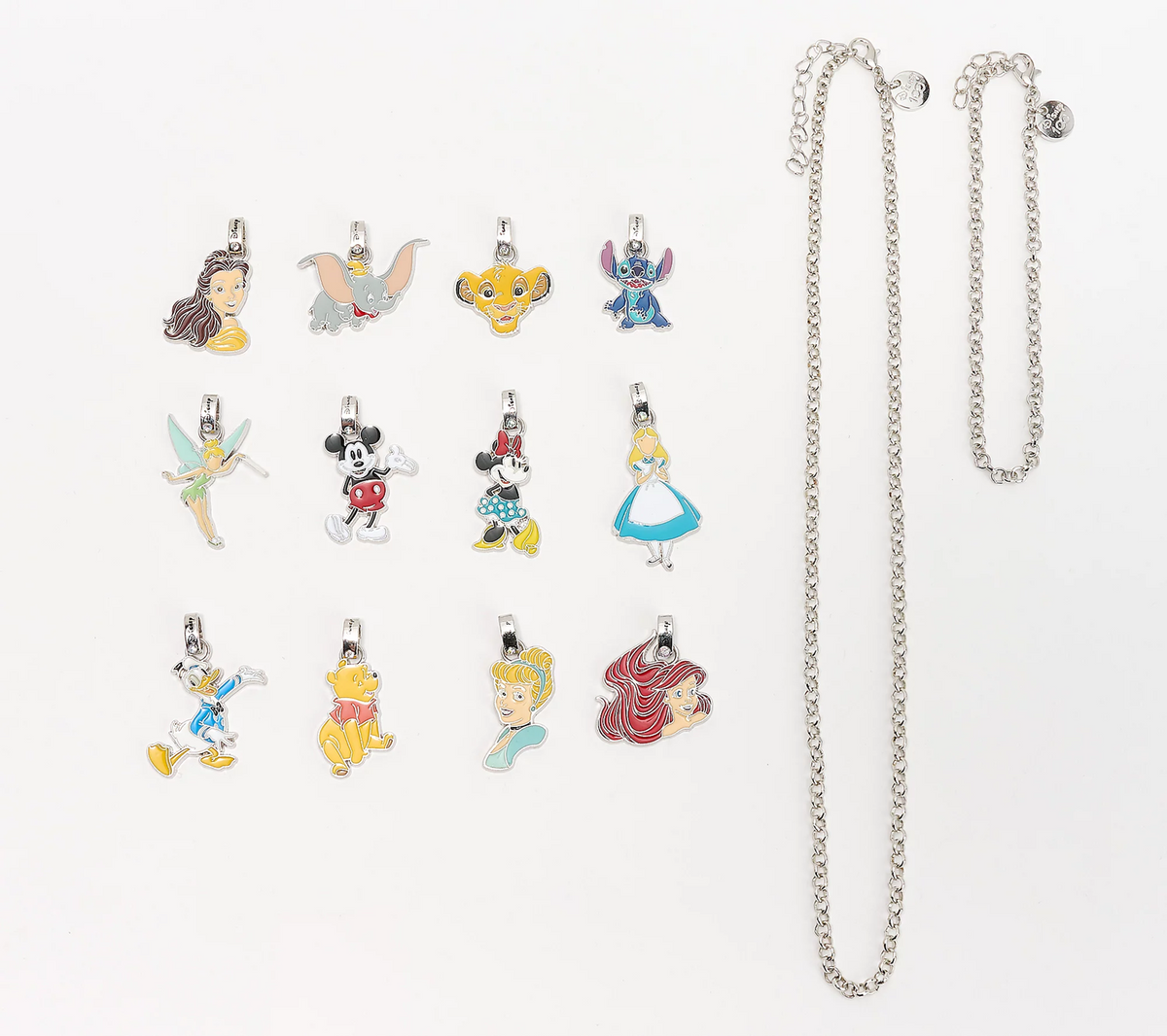 Disney Advent 12 Days of Christmas Charm Bracelet & Necklace Box