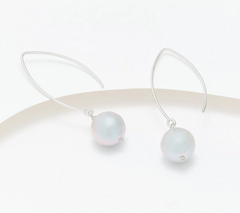 Honora Cultured Pearl French Wire Drop Sterling Silver Earrings
