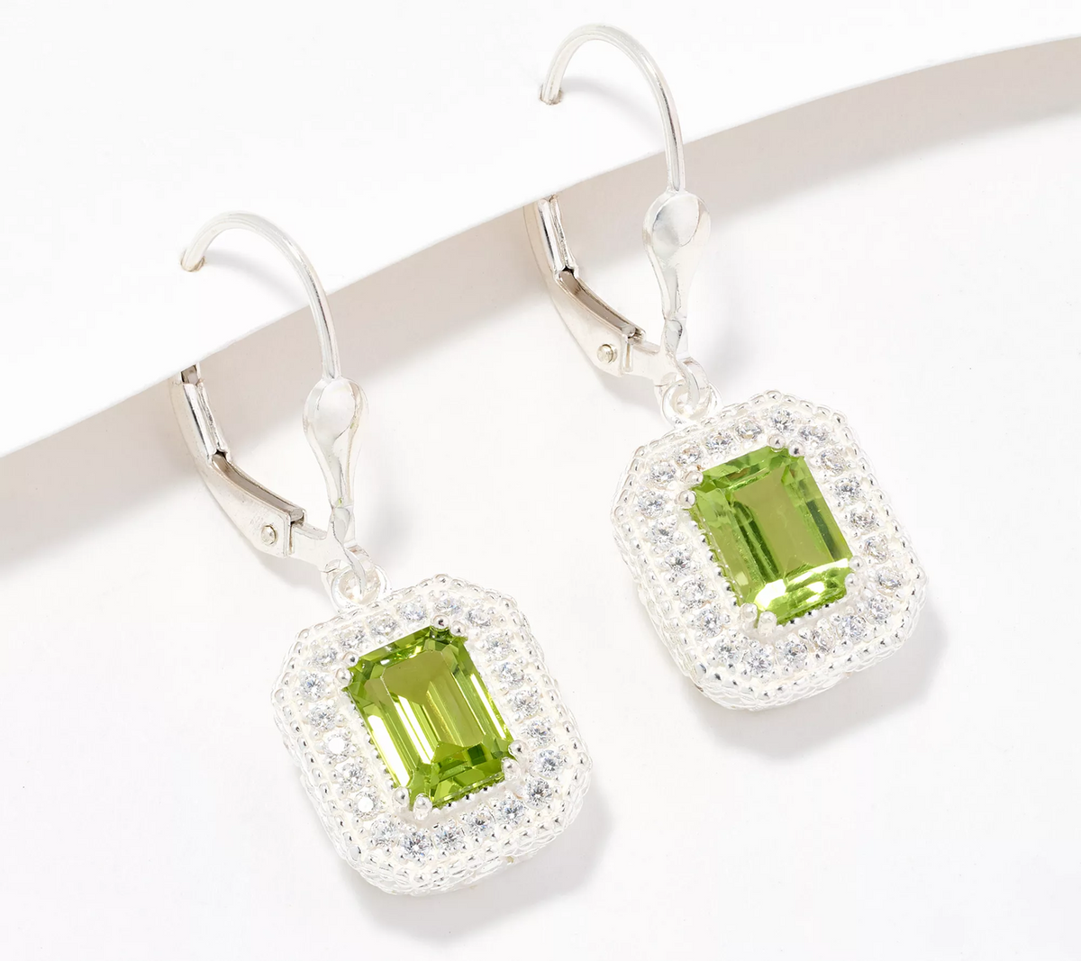 JMH Jewellery Sterling Silver Legacy Peridot Earrings