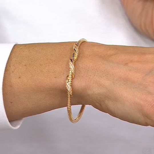 David Markstein Goldclad Sterling Silver Tubogas Cuff