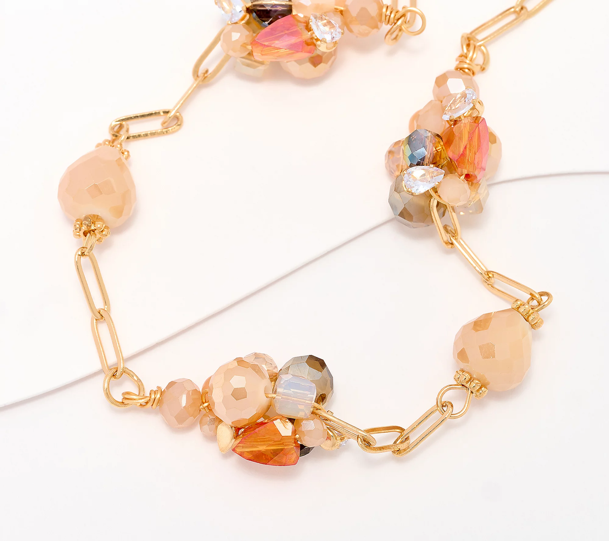 Collar de cadena delicada con cuentas de Susan Graver