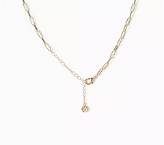Susan Graver Purple Beaded Cluster Dainty Chain Necklace