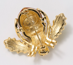 Joan Rivers Goldtone Acorn Bee Pin, 1"