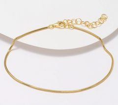 UltraFine 950 Silver Snake Chain 9"+2" Anklet