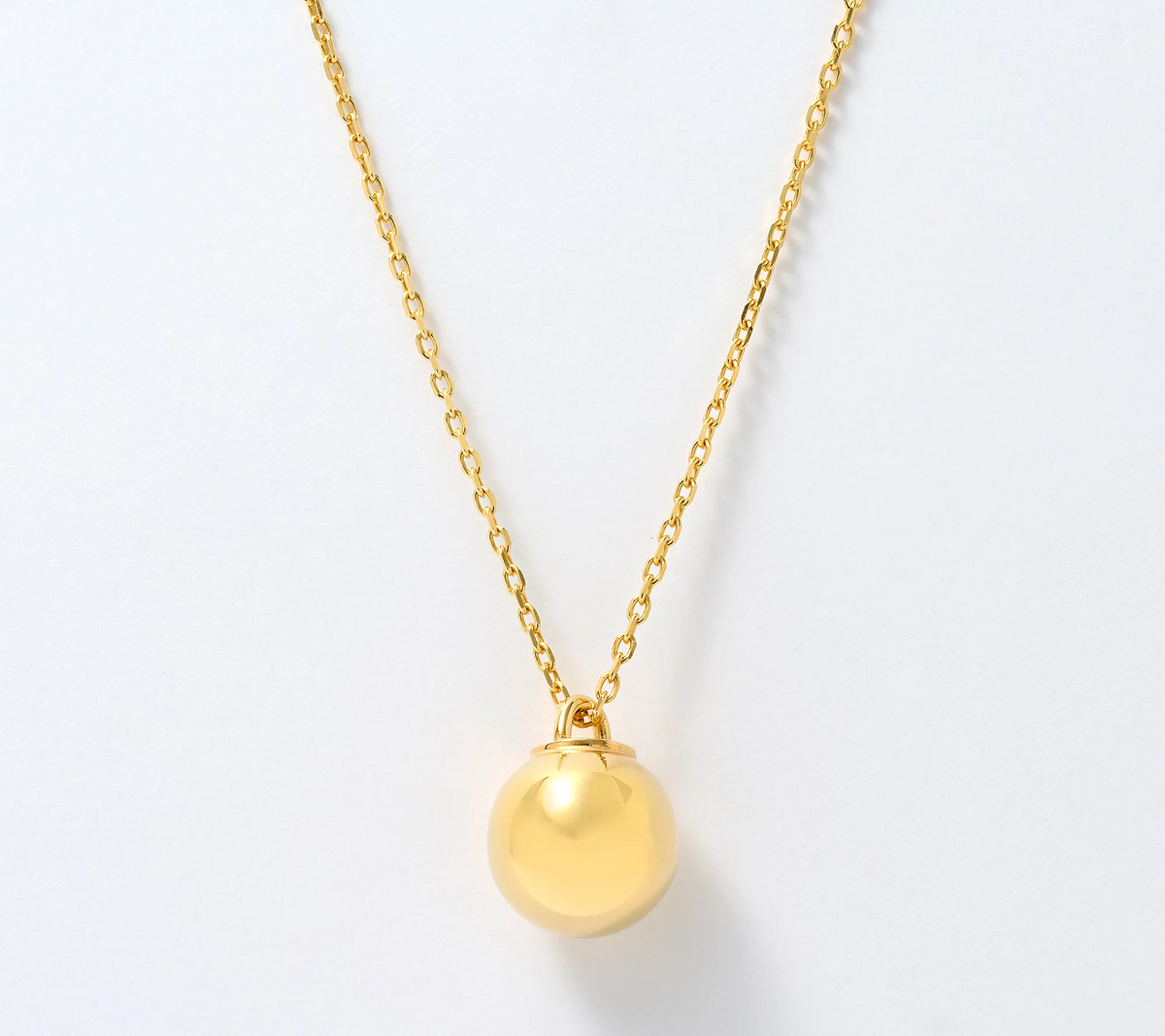 UltraFine 950 Silver Gold Clad Beaded Chain 30" Necklace