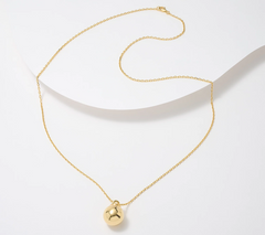 UltraFine 950 Silver Gold Clad Beaded Chain 30" Necklace