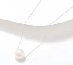 Honora Cultured Ming Pearl Forzatina Chain Necklace, Sterling Silver