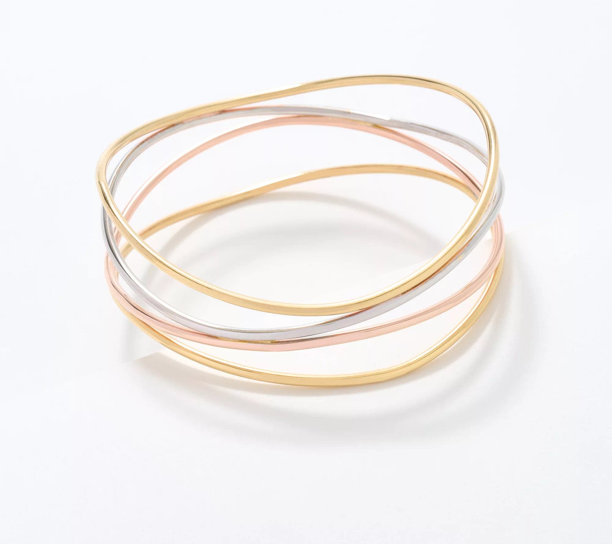 David Markenstein Rings David Markstein Sterling Silver Multi Fine Line Bangle, Tritone, Small ...