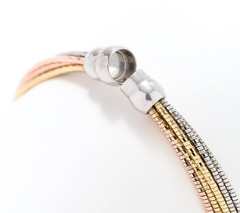 Pulsera Omega de 7 hebras de plata esterlina de David Markstein, Tritone Avg