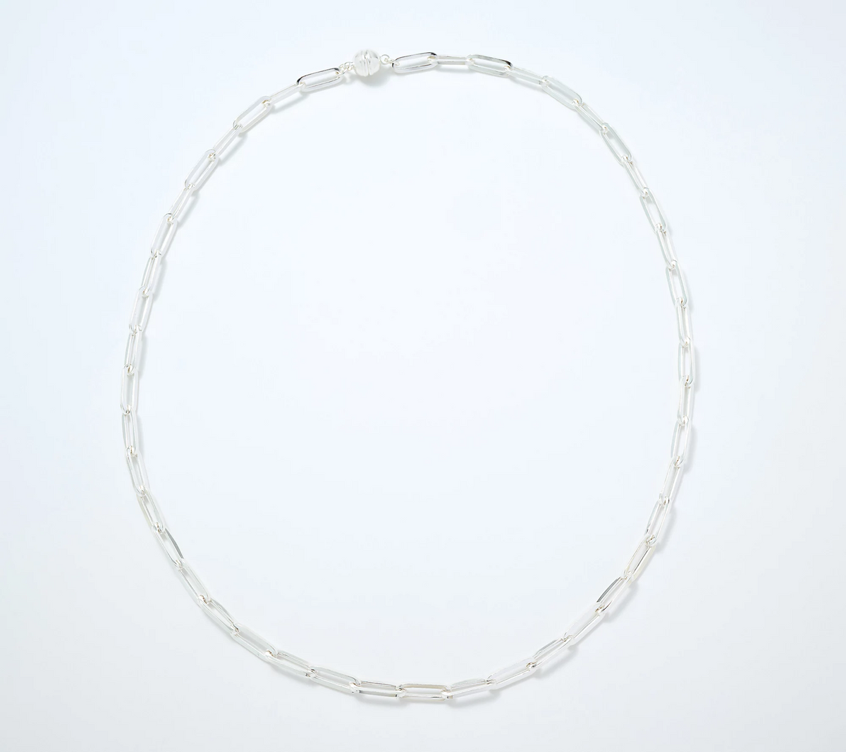 UltraFine Paperclip Link Chain 22" Necklace w/ Magnetic Closure