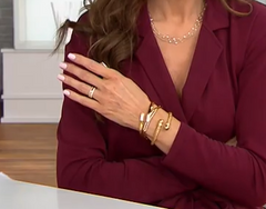 Anillo Fedine pulido de Diamonique Italia, bañado en oro de 18 quilates, plata de ley, talla 6