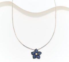 Fado Sterling Silver Forget Me Not Pendant