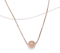 David Markstein Mocha Bronze 12mm Bead 18" Necklace