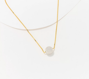 David Markstein Two Tone White/Yellow Bronze 18" Necklace with 12mm Beads
