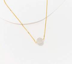 David Markstein Two Tone White/Yellow Bronze 18" Necklace with 12mm Beads