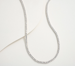 Diamonique x Kathy Levine Silver Sterling Tennis Anyone Necklace