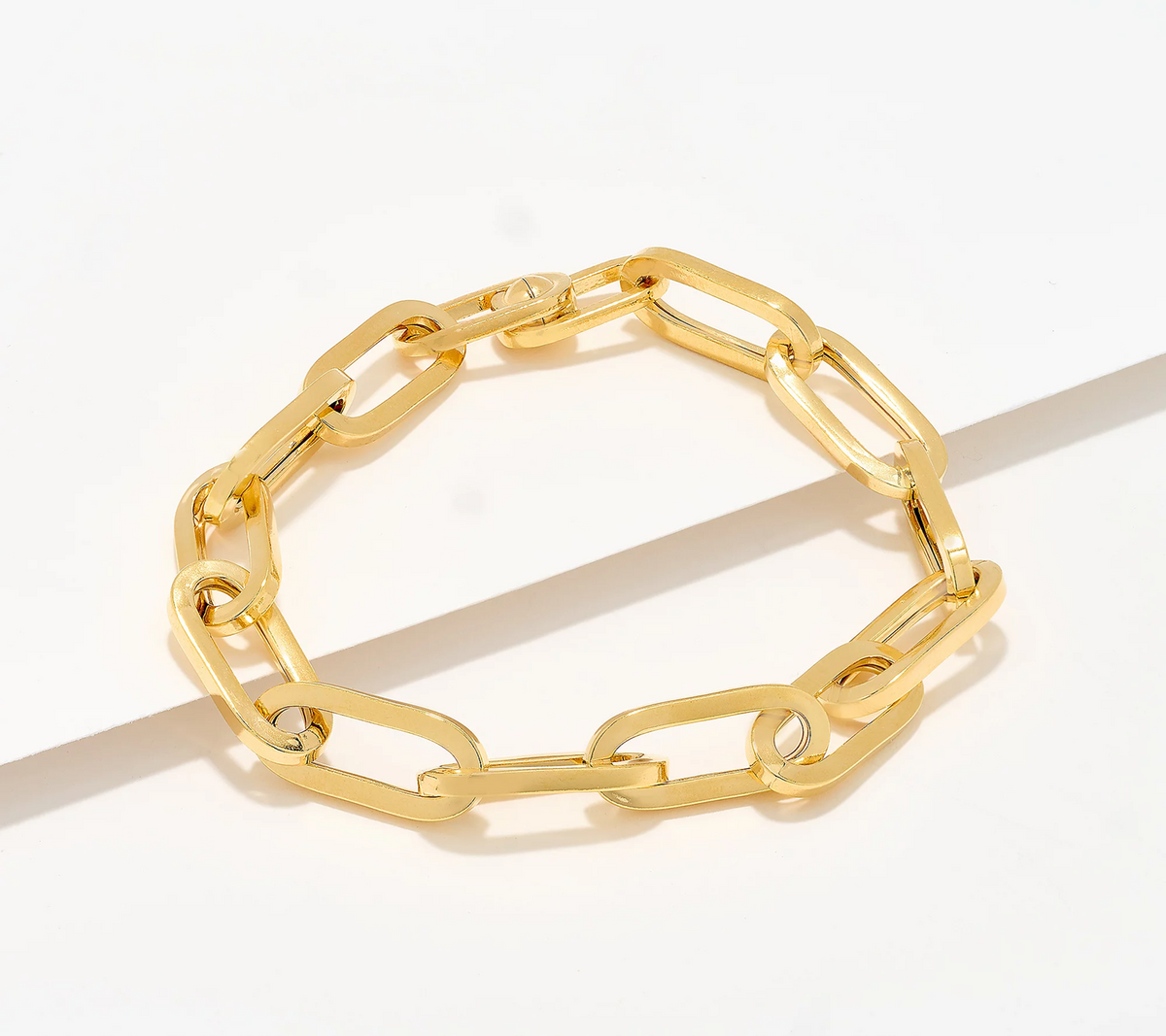 UltraFine 950 Silver Gold Tone Hidden Magnetic Closure Bracelet Avg