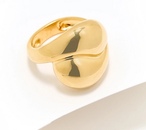 UltraFine 950 Silver Bold Interlocking Ring Size 8