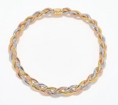 David Markstein Bronze Braided 18" Tubogas Magnetic Necklace