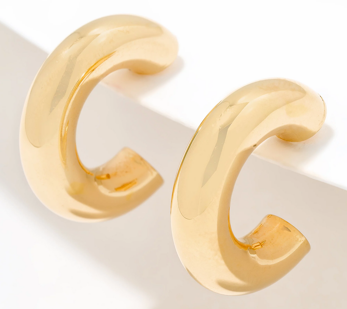 David Markstein Sterling Silver 3/4" Debut Smart Closure Hoop Earrings