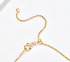 David Markstein Bronze Gold Tone Reversible Lord's Prayer 22" Necklace