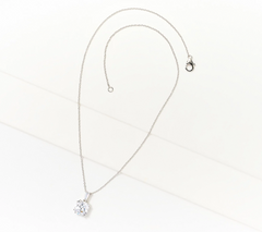Diamonique Sterling Silver Fancy Cut Pendant