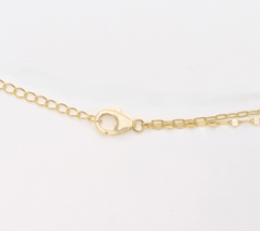 Diamonique 14K Plated Sterling Silver Boxed Layered Chain w/ "R" Initial Necklace